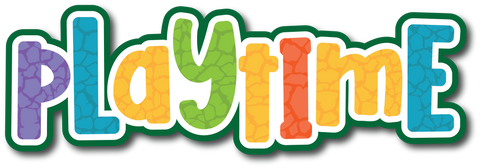 Playtime - Scrapbook Page Title Sticker
