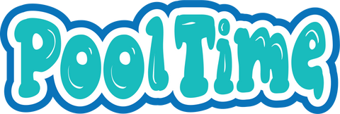 Pool Time - Scrapbook Page Title Sticker