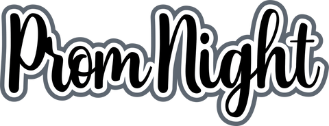 Prom Night - Scrapbook Page Title Sticker