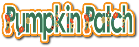 Pumpkin Patch - Scrapbook Page Title Sticker