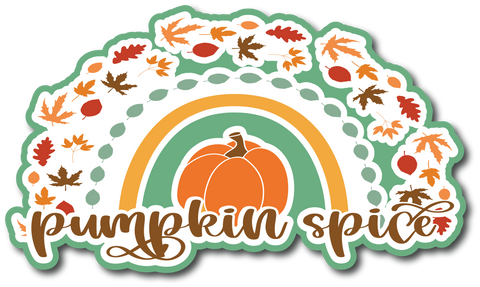 Pumpkin Spice - Scrapbook Page Title Sticker