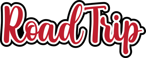 Road Trip - Scrapbook Page Title Sticker
