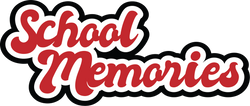School Memories - Scrapbook Page Title Sticker