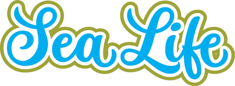 Sea Life - Scrapbook Page Title Sticker