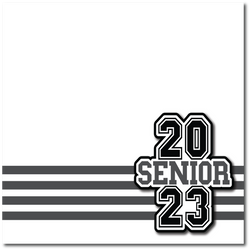 Senior 2023 - Printed Premade Scrapbook Page 12x12 Layout