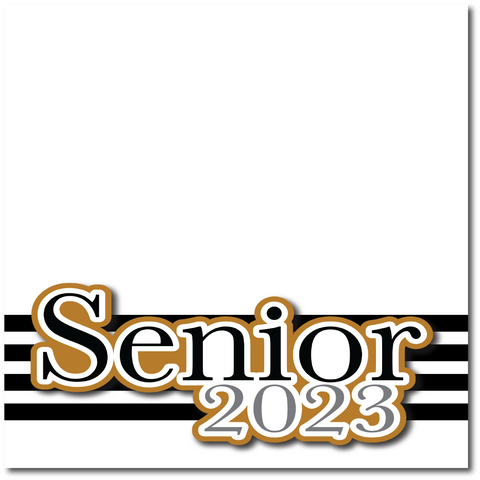Senior 2023 - Printed Premade Scrapbook Page 12x12 Layout
