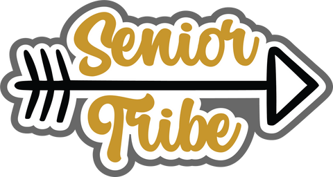 Senior Tribe - Scrapbook Page Title Sticker
