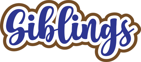 Sibings - Scrapbook Page Title Sticker