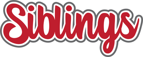 Siblings - Scrapbook Page Title Sticker