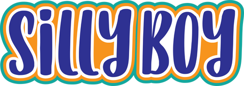 SIlly Boy - Scrapbook Page Title Sticker
