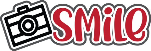 Smile - Scrapbook Page Title Sticker