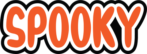 Spooky - Scrapbook Page Title Sticker