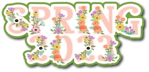 Spring 2023 - Scrapbook Page Title Sticker