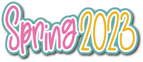 Spring 2023 - Scrapbook Page Title Sticker