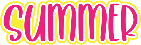 Summer - Scrapbook Page Title Sticker