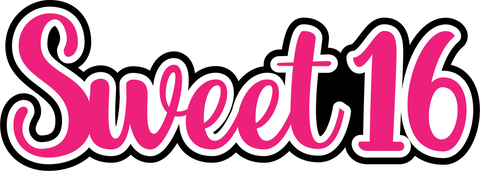 Sweet 16 - Scrapbook Page Title Sticker