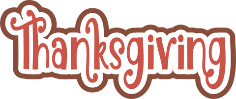 Thanksgiving - Scrapbook Page Title Sticker