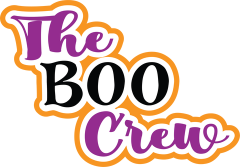 The Boo Crew - Scrapbook Page Title Sticker