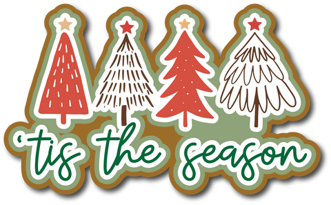Tis the Season - Scrapbook Page Title Sticker