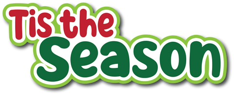 Tis the Season - Scrapbook Page Title Sticker