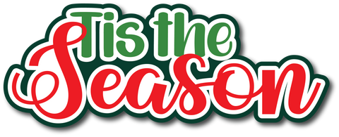 Tis the Season - Scrapbook Page Title Sticker