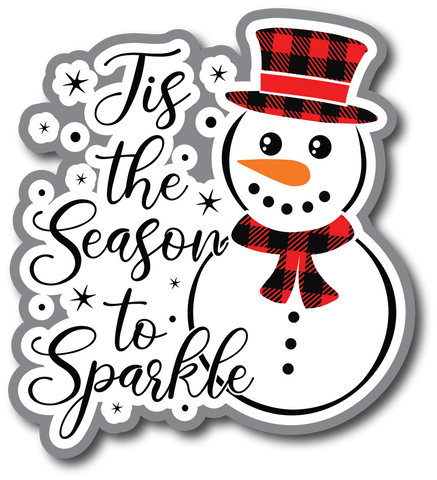 Tis the Season to Sparkle - Scrapbook Page Title Sticker