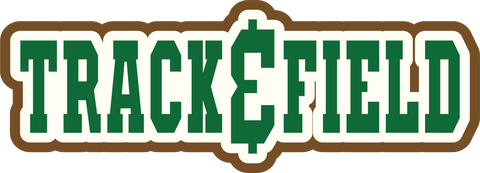 Track & Field - Scrapbook Page Title Sticker