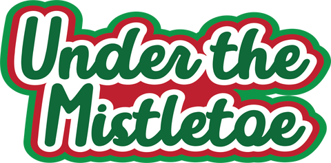 Under the Mistletoe - Scrapbook Page Title Sticker