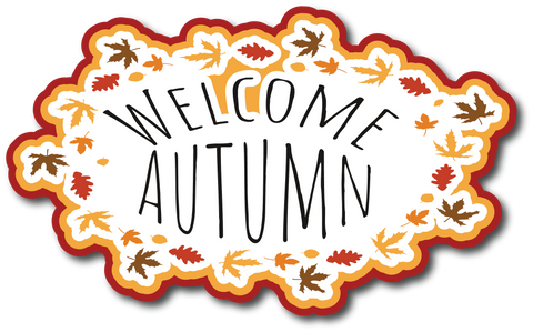 Welcome Autumn - Scrapbook Page Title Sticker