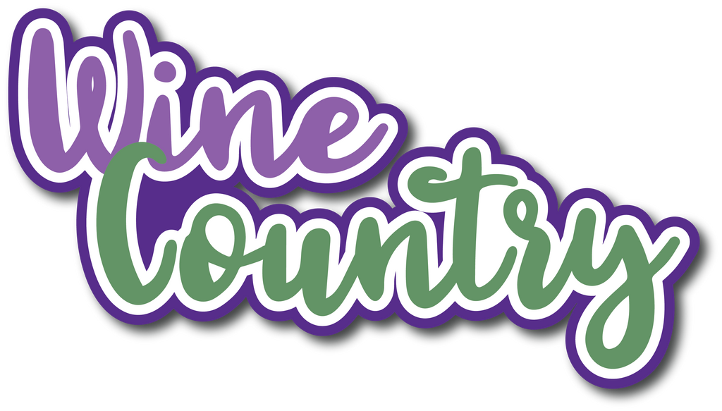 Wine Country - Scrapbook Page Title Sticker – Autumn's Crafty Corner