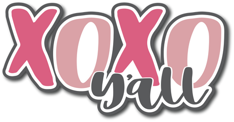 XOXO Y'all - Scrapbook Page Title Sticker
