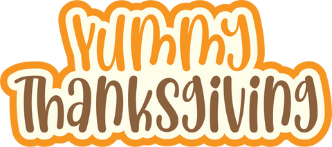 Yummy Thanksgiving - Scrapbook Page Title Sticker