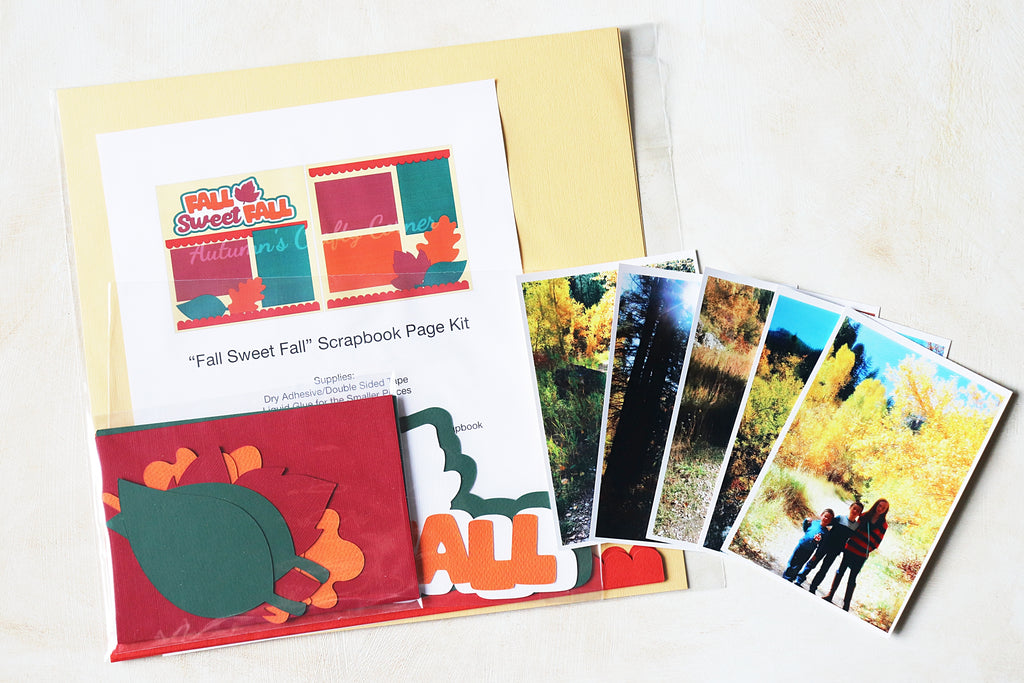 Fall Sweet Fall Scrapbook Page Kit