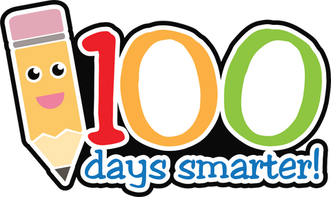 100 Days Smarter - Scrapbook Page Title Sticker