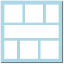 Light Blue - 12x12 Base Scrapbook Page