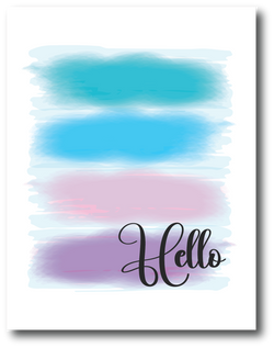 Hello - Greeting Card