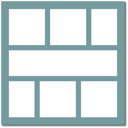 Teal Gray - 12x12 Base Scrapbook Page