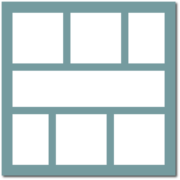 Teal Gray - 12x12 Base Scrapbook Page