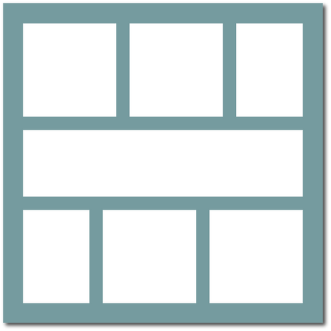 Teal Gray - 12x12 Base Scrapbook Page