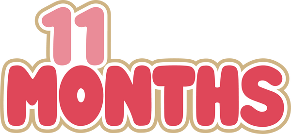 11 Months - Digital Cut File - SVG - INSTANT DOWNLOAD