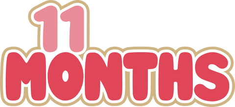 11 Months - Digital Cut File - SVG - INSTANT DOWNLOAD
