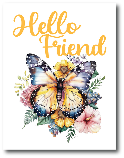 Hello Friend - Greeting Card