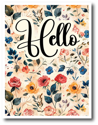 Hello - Greeting Card