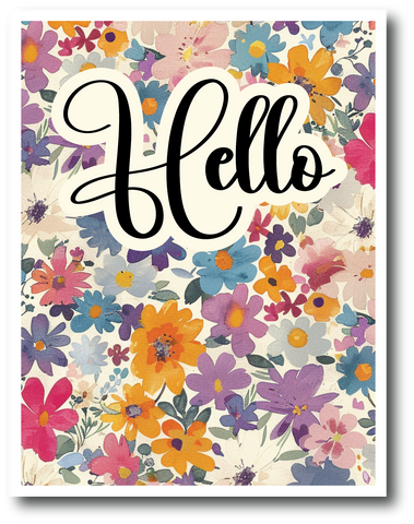 Hello - Greeting Card