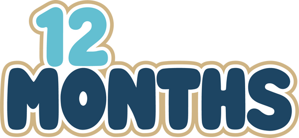 12 Months - Digital Cut File - SVG - INSTANT DOWNLOAD