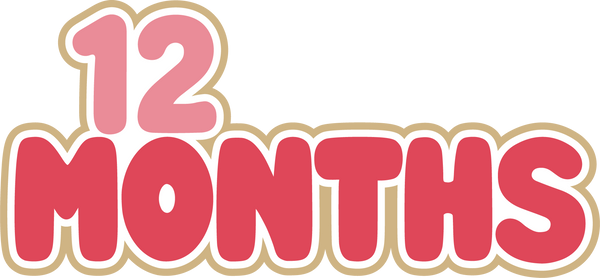12 Months - Digital Cut File - SVG - INSTANT DOWNLOAD