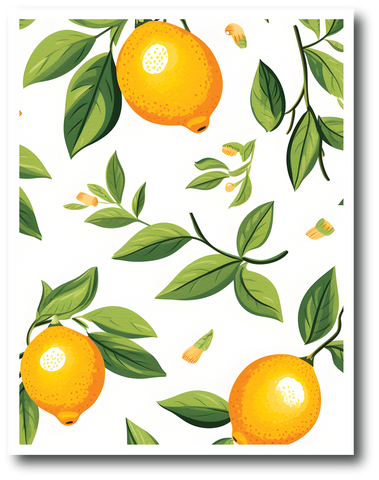 Lemons - Blank Note Card - Set of 3