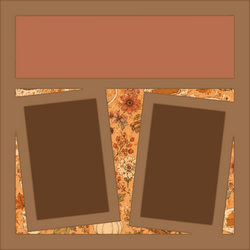 Fall - Pumpkins - Spice - 2 Frames - 12x12 Base Scrapbook Page