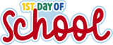 1st Day of School - 6 Frames - Scrapbook Page Layered Overlay Kit