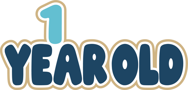 1 Year Old - Digital Cut File - SVG - INSTANT DOWNLOAD